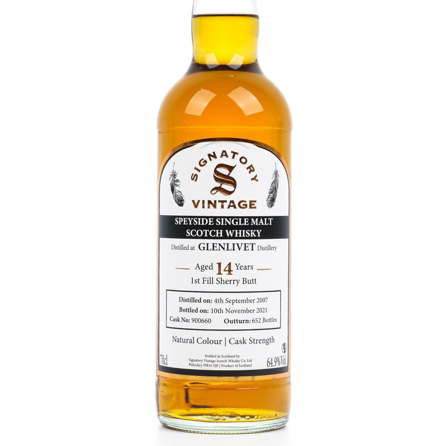 Glenlivet 格兰威特 14年 2007-2021 初填雪莉桶 SV