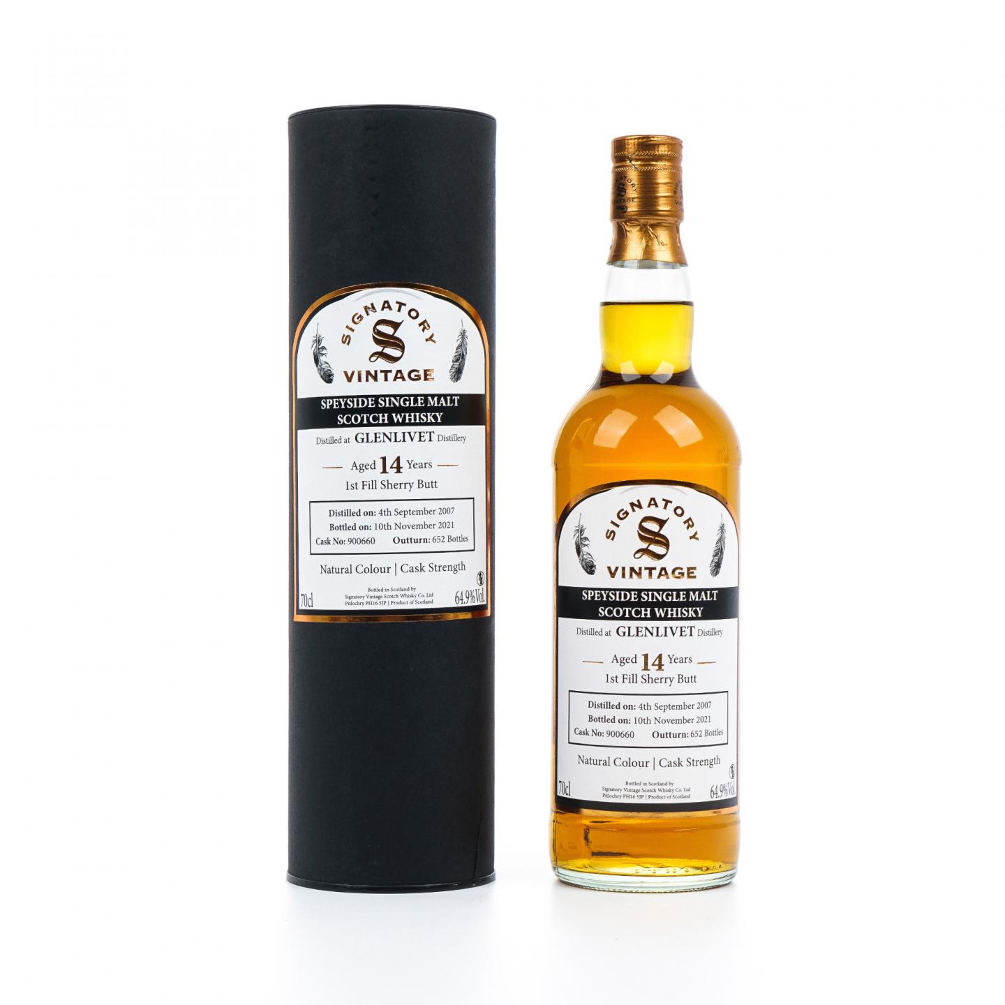 Glenlivet 格兰威特 14年 2007-2021 初填雪莉桶 SV 桶强