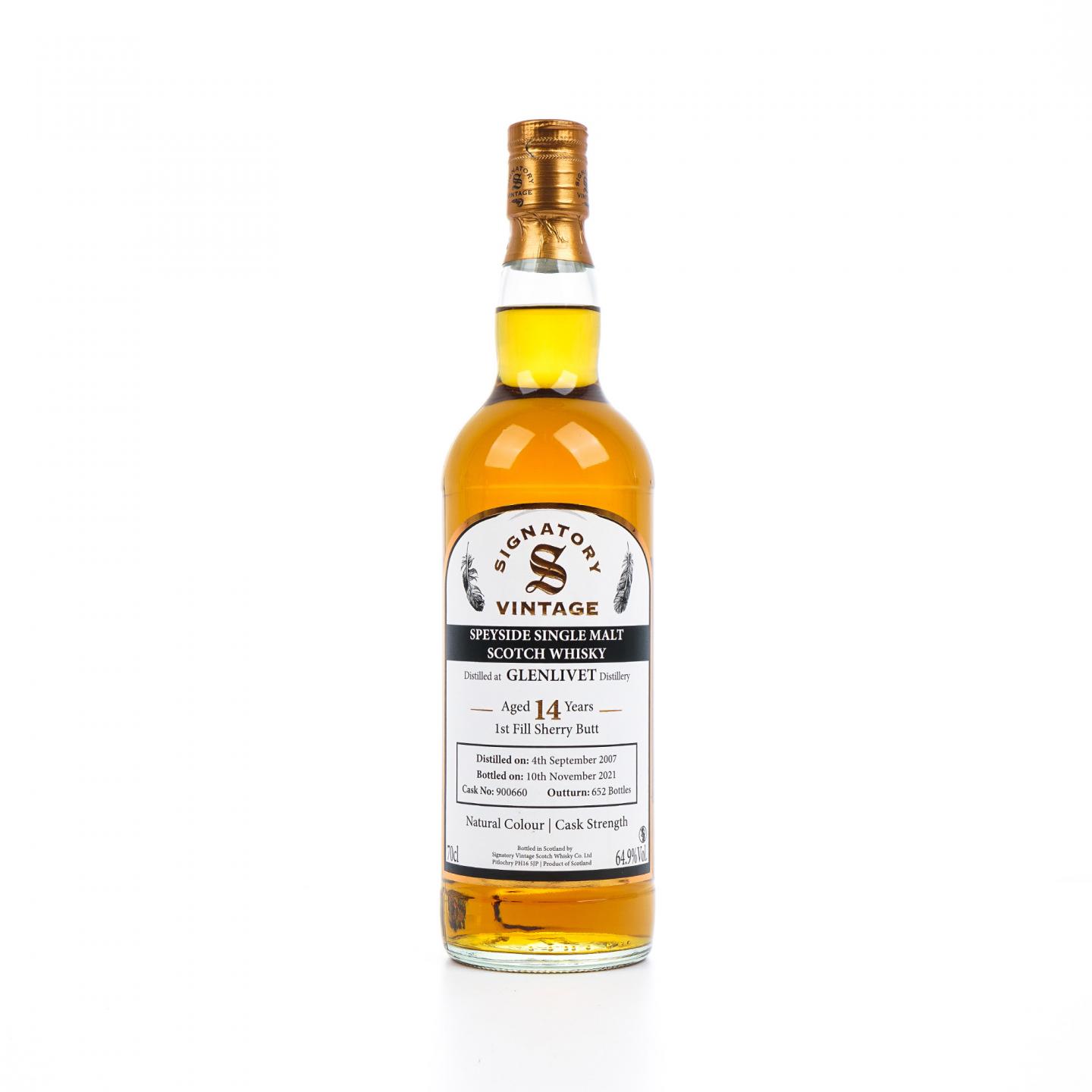 Glenlivet 格兰威特 14年 2007-2021 初填雪莉桶 SV 桶强