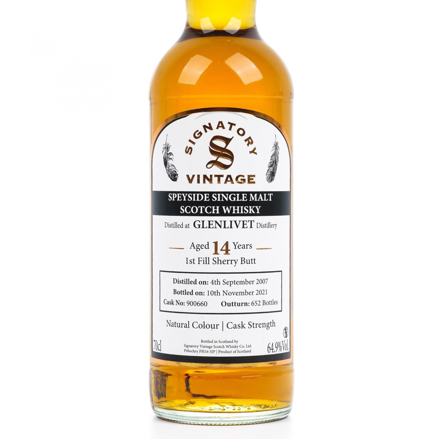 Glenlivet 格兰威特 14年 2007-2021 初填雪莉桶 SV 桶强