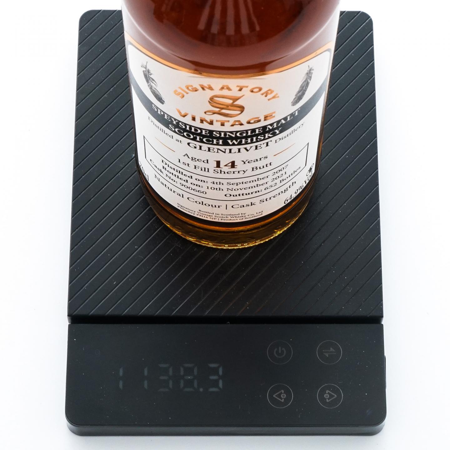 Glenlivet 格兰威特 14年 2007-2021 初填雪莉桶 SV 桶强