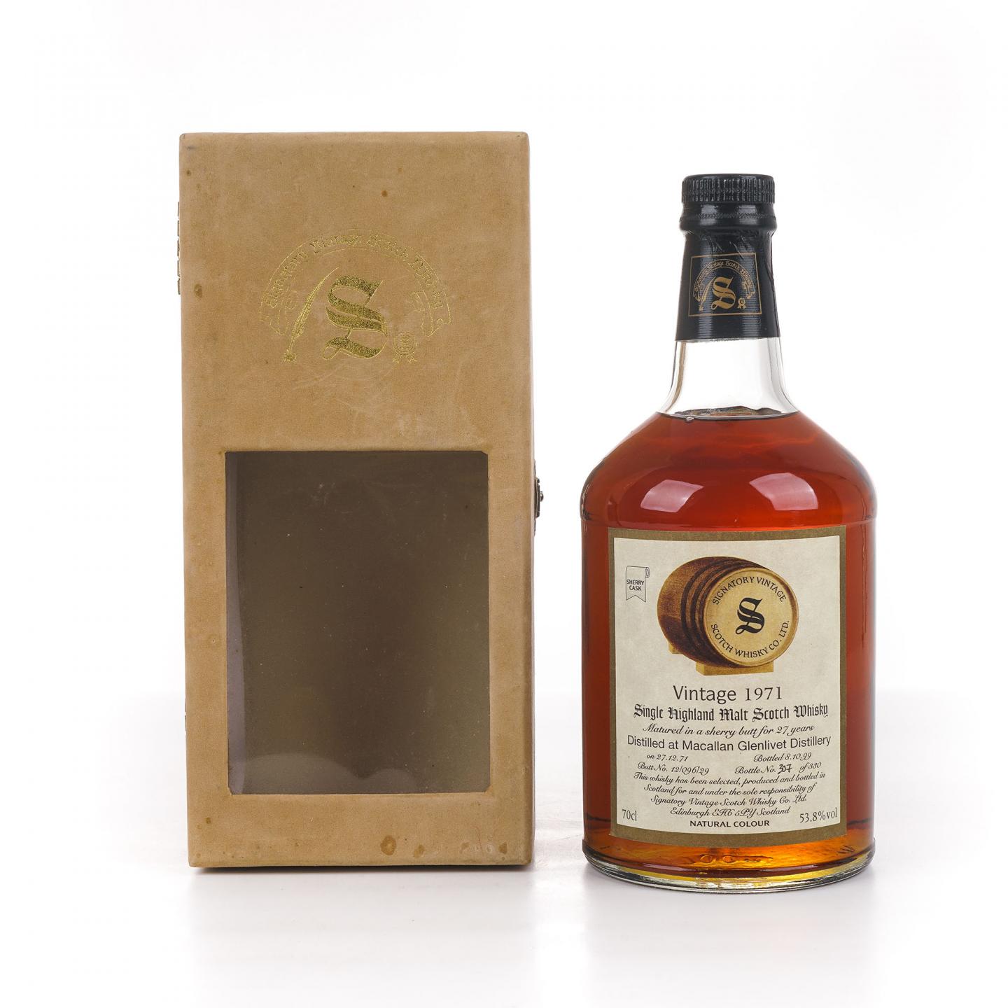 Macallan 麦卡伦 27年 1971-1999 雪莉桶 SV