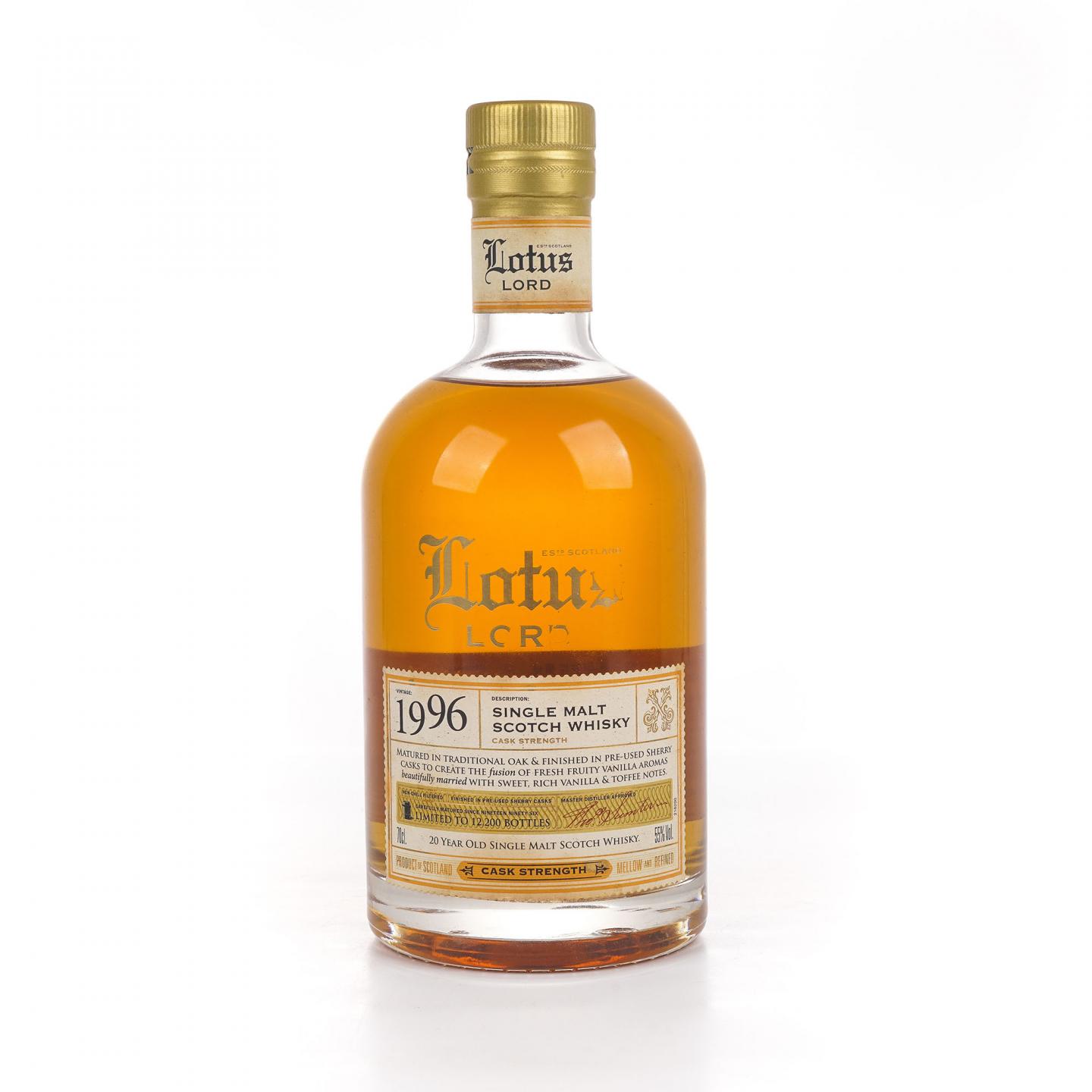 Lotus Lord 莲之君子 20年 1996 桶强 雪莉桶后熟