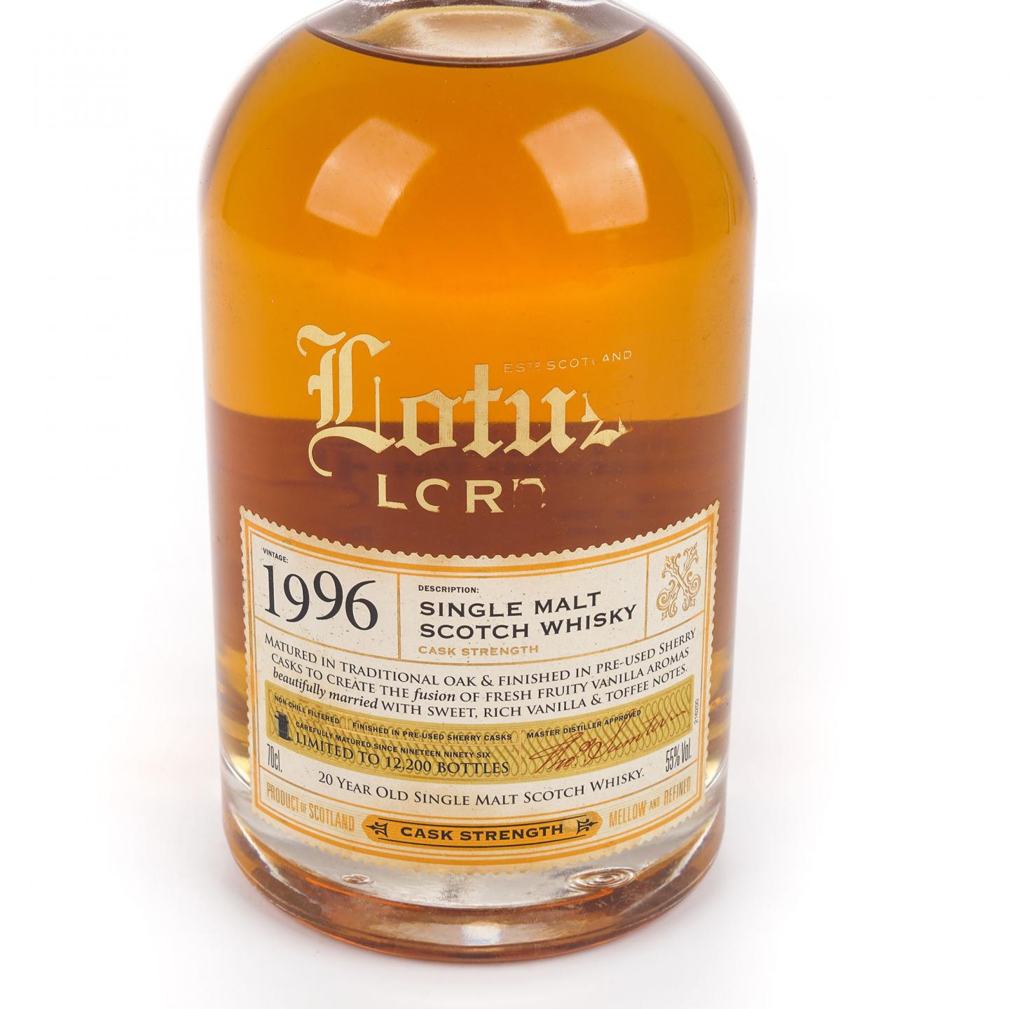 Lotus Lord 莲之君子 20年 1996 桶强 雪莉桶后熟