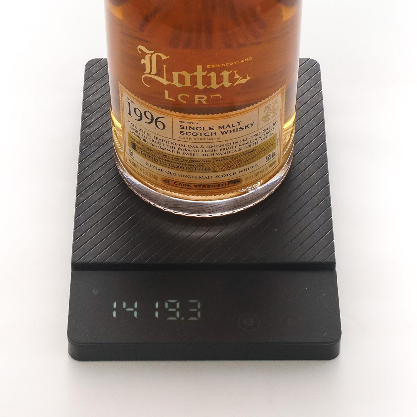 Lotus Lord 莲之君子 20年 1996 桶强 雪莉桶后熟