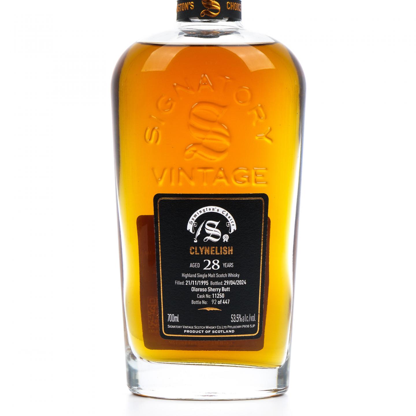 Clynelish 克里尼利基 28年 1995-2024 SV 雪莉桶#11250