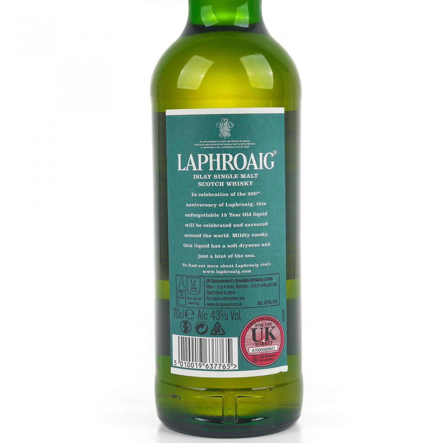 Laphroaig 拉弗格 15年 200周年纪念 700ml
