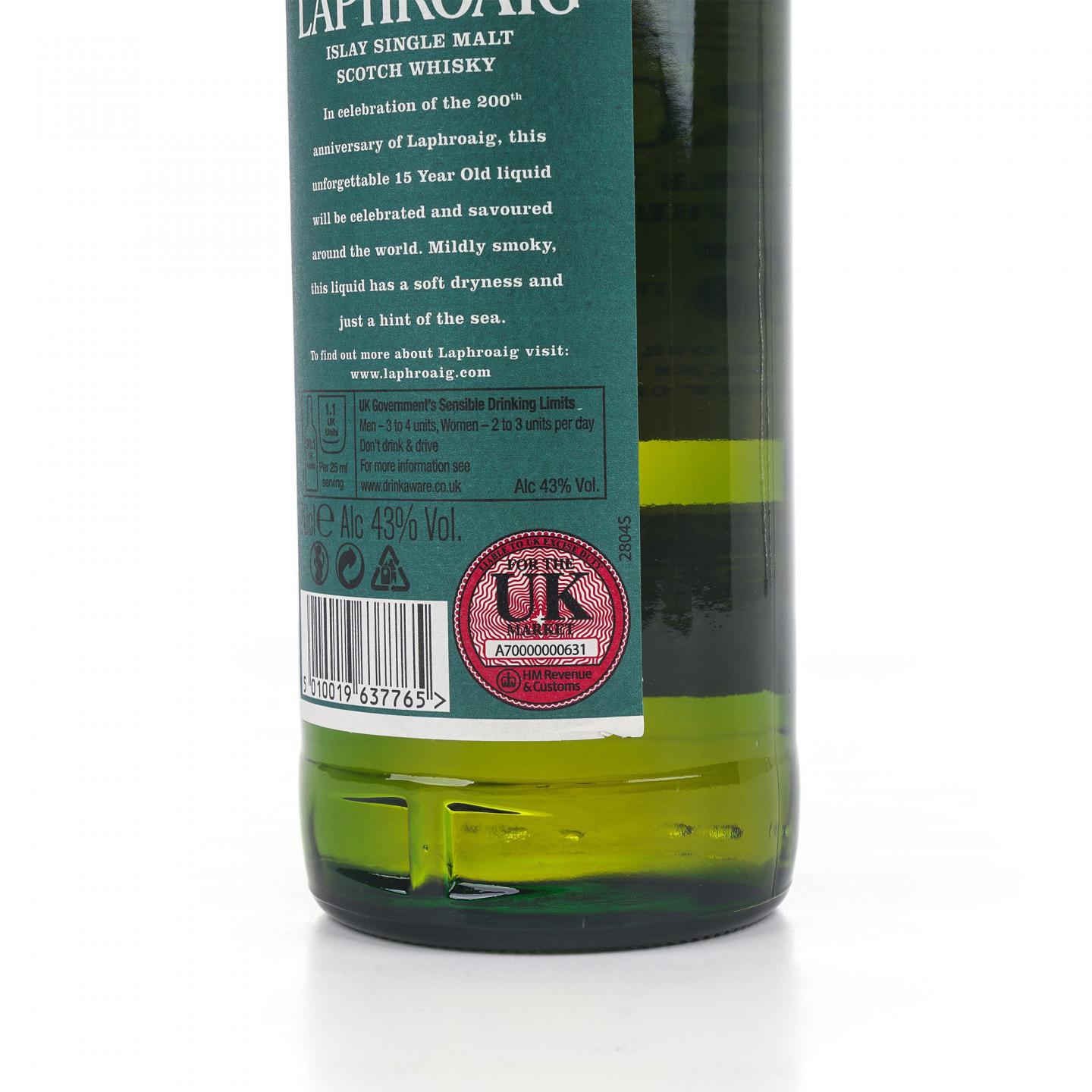 Laphroaig 拉弗格 15年 200周年纪念 700ml