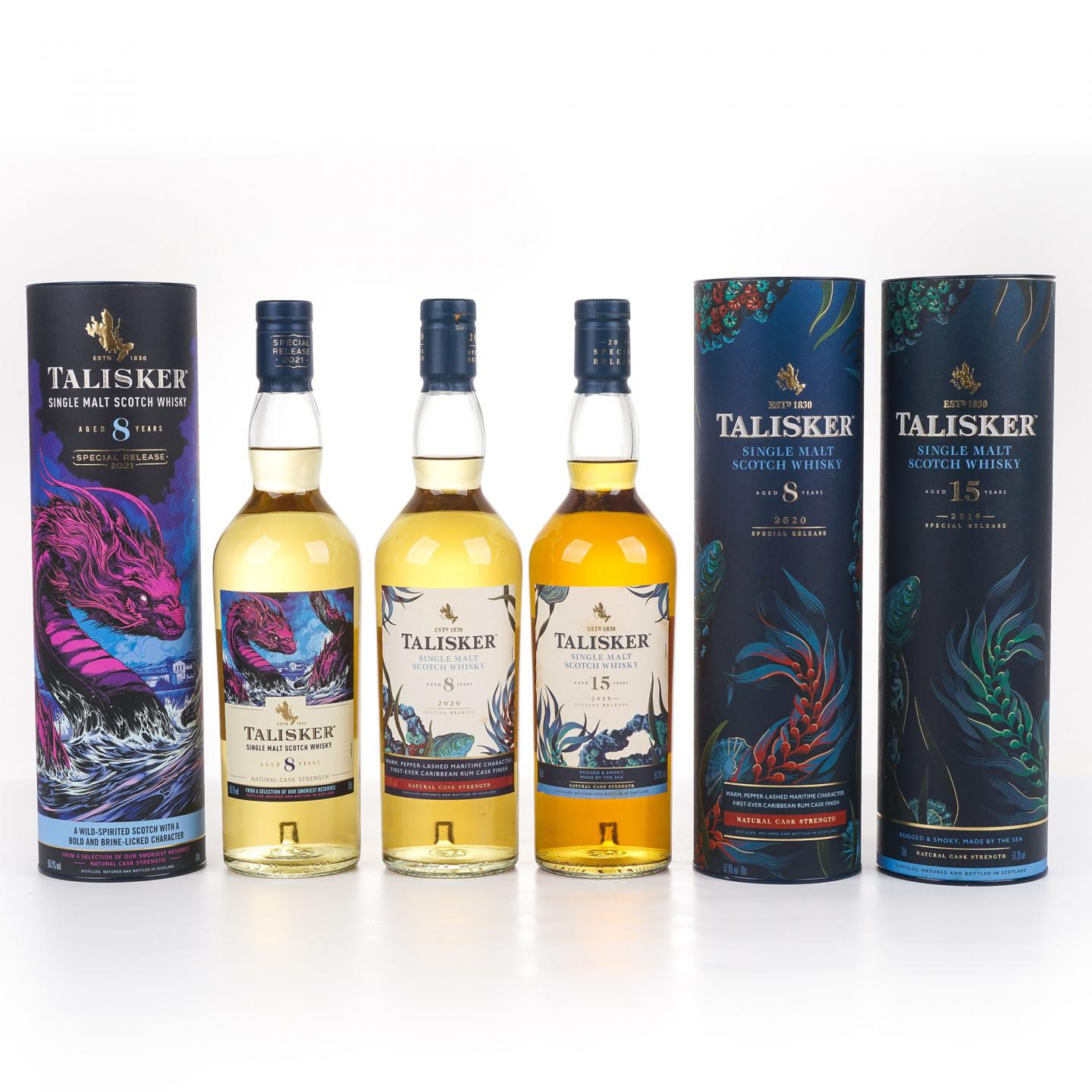 Talisker 泰斯卡 8年/15年 SR 2019/2020/2021 行货 3瓶组