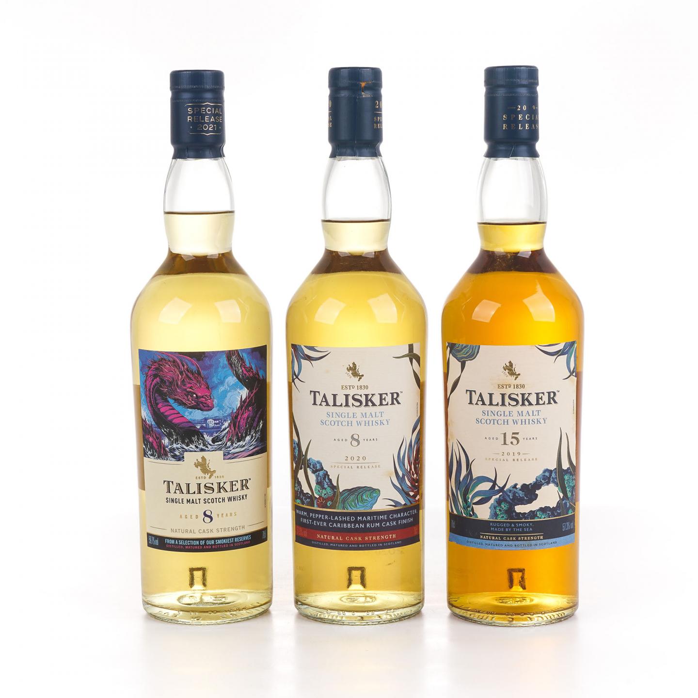 Talisker 泰斯卡 8年/15年 SR 2019/2020/2021 行货 3瓶组