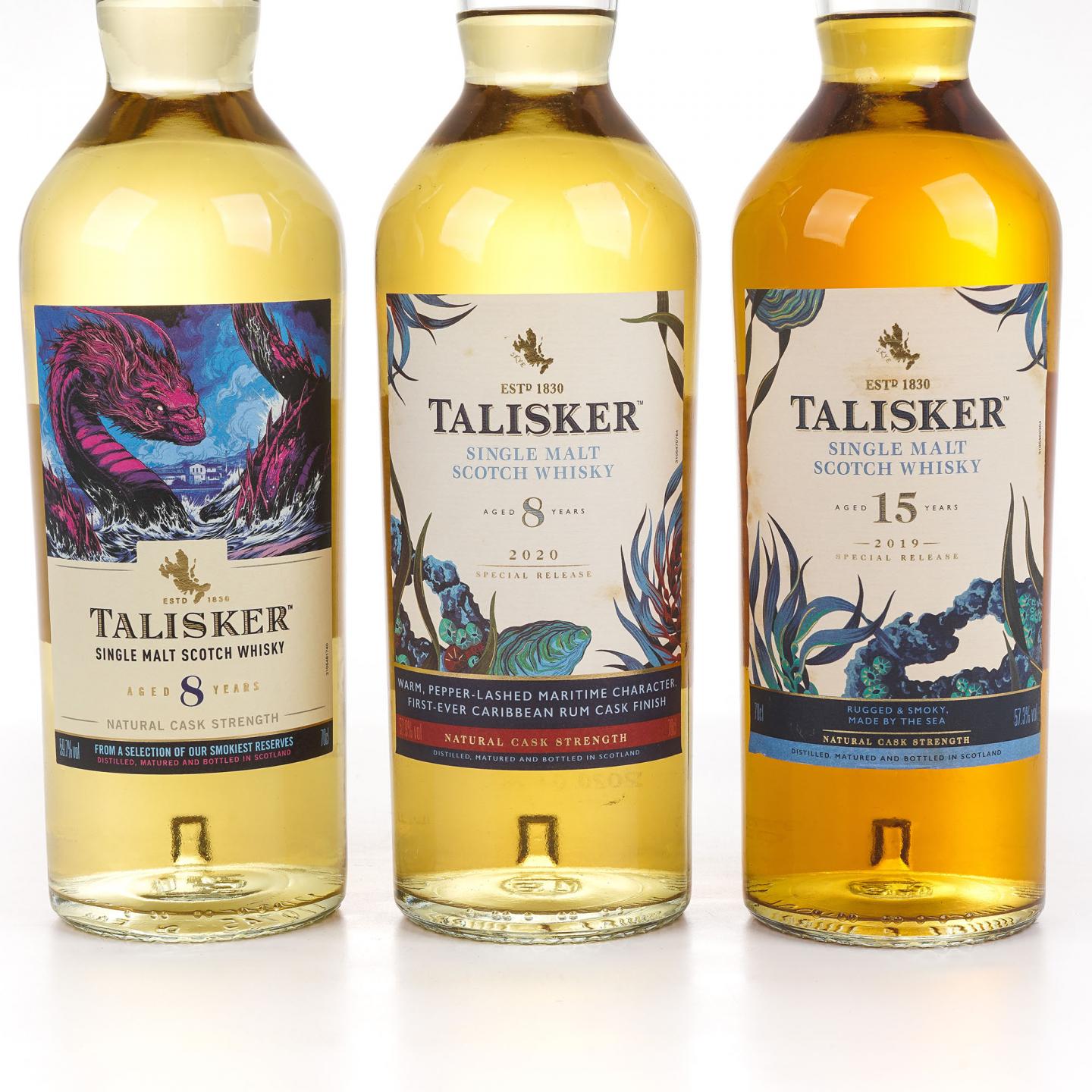 Talisker 泰斯卡 8年/15年 SR 2019/2020/2021 行货 3瓶组
