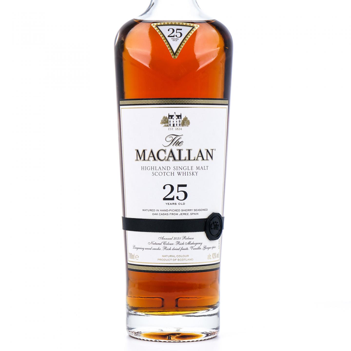 【附X光图】Macallan 麦卡伦 25年 2021 黑腰带
