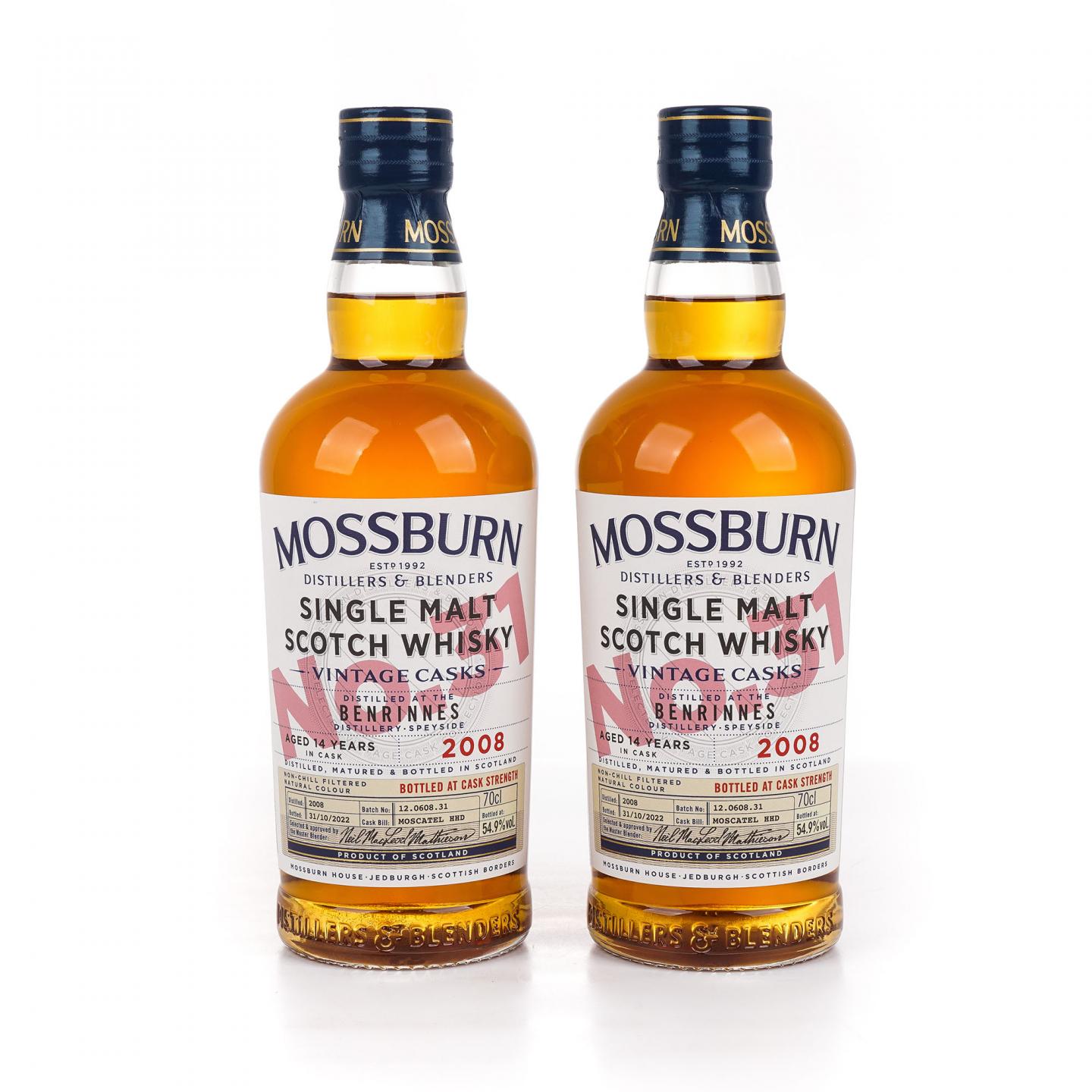Benrinnes 本利林 14年 2008-2022 MDB 2瓶组