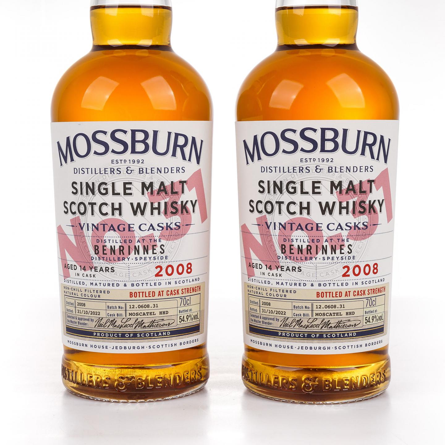 Benrinnes 本利林 14年 2008-2022 MDB 2瓶组
