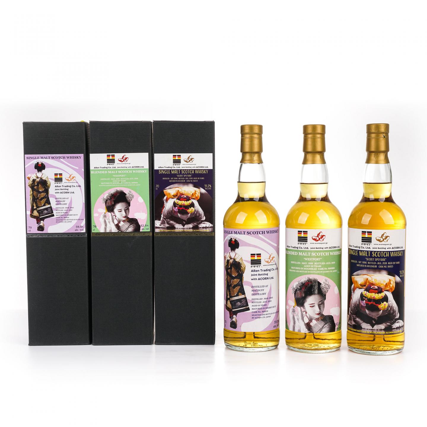 Acorn装瓶 艺伎系列 700ml*3