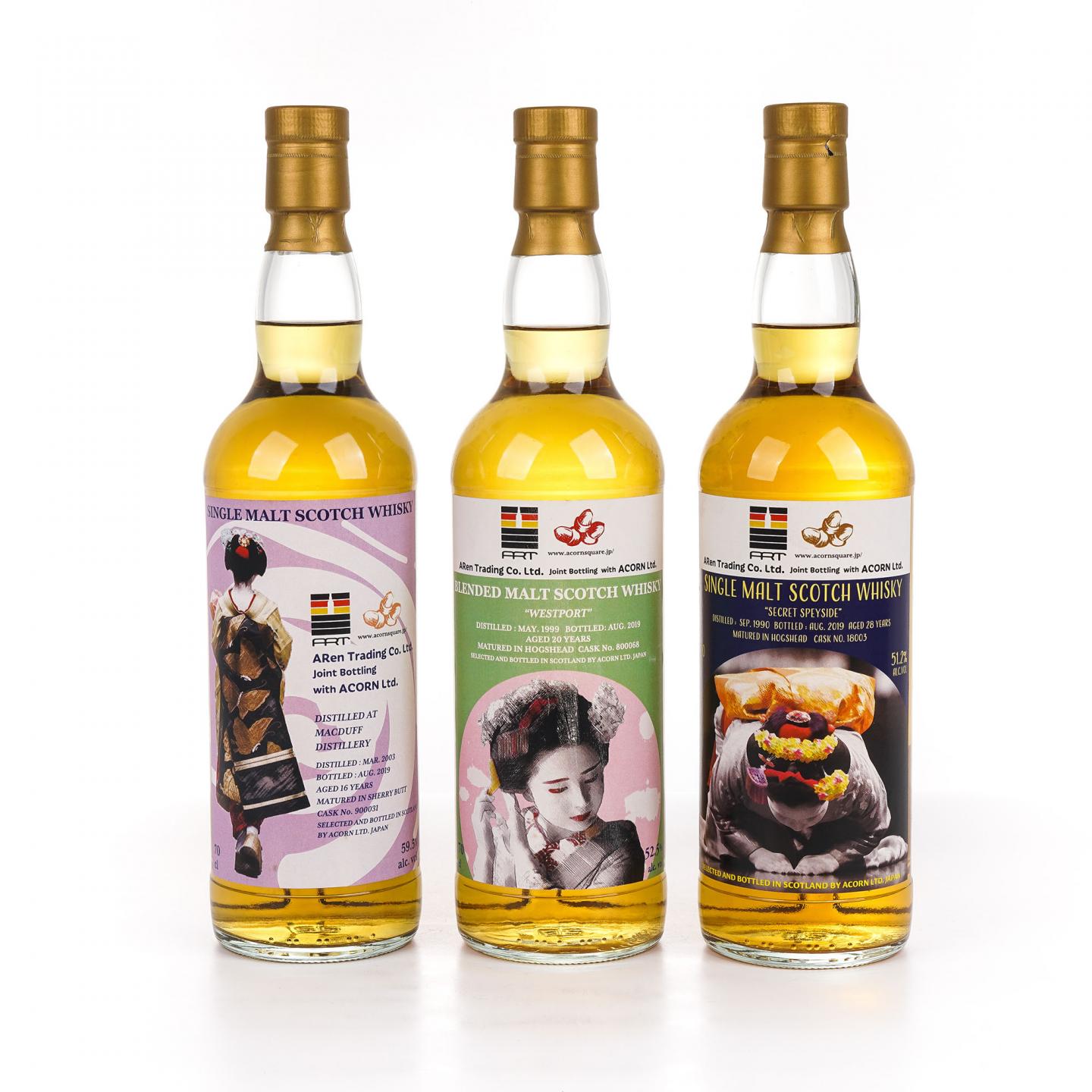 Acorn装瓶 艺伎系列 700ml*3