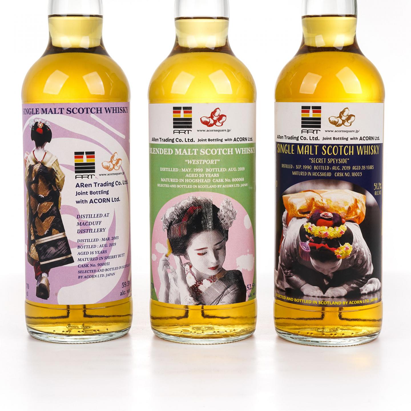 Acorn装瓶 艺伎系列 700ml*3