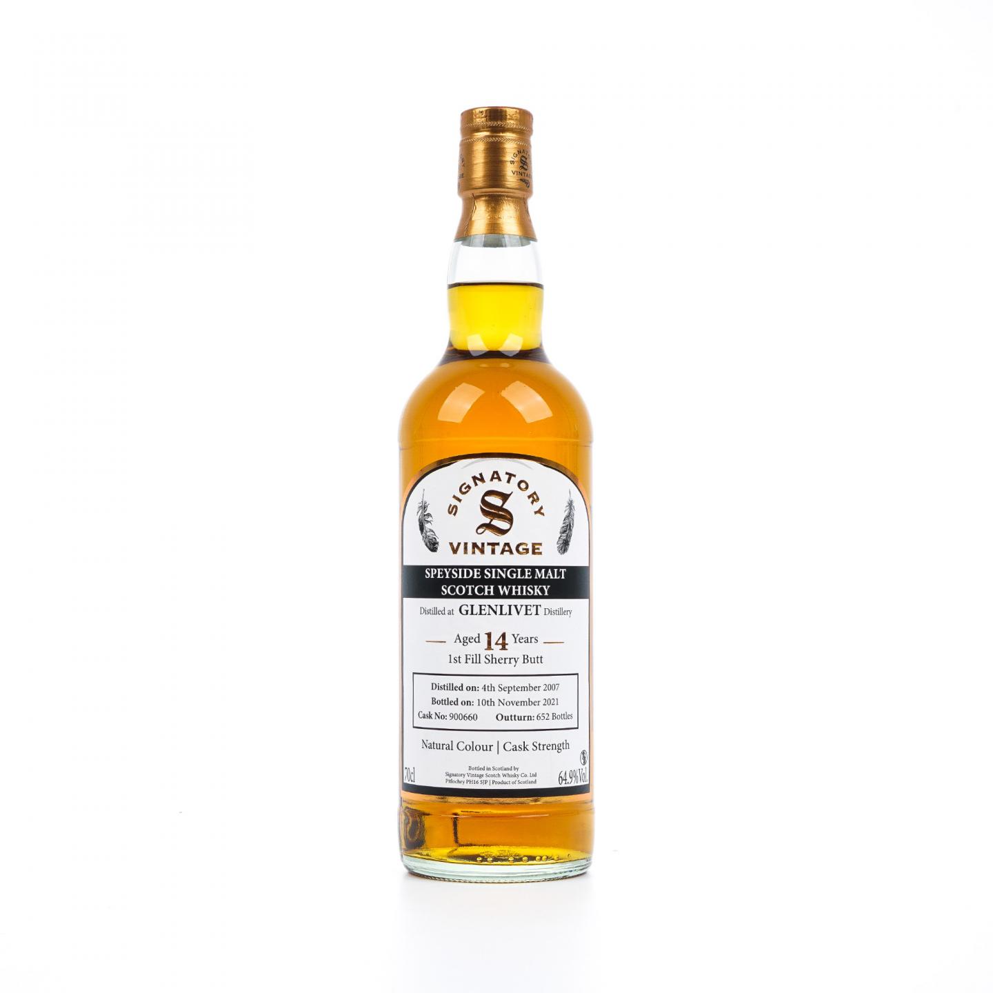 Glenlivet 格兰威特 14年 2007-2021 初填雪莉桶 SV 桶强