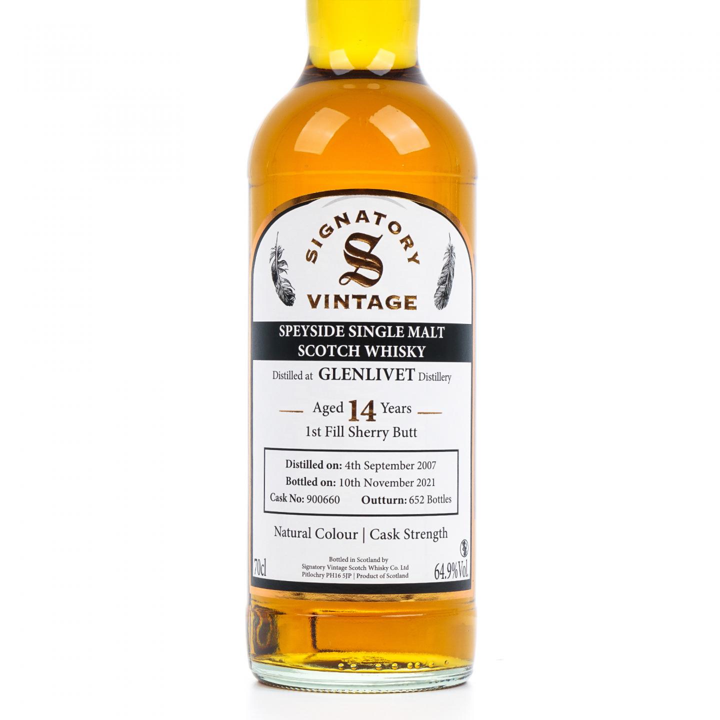 Glenlivet 格兰威特 14年 2007-2021 初填雪莉桶 SV 桶强