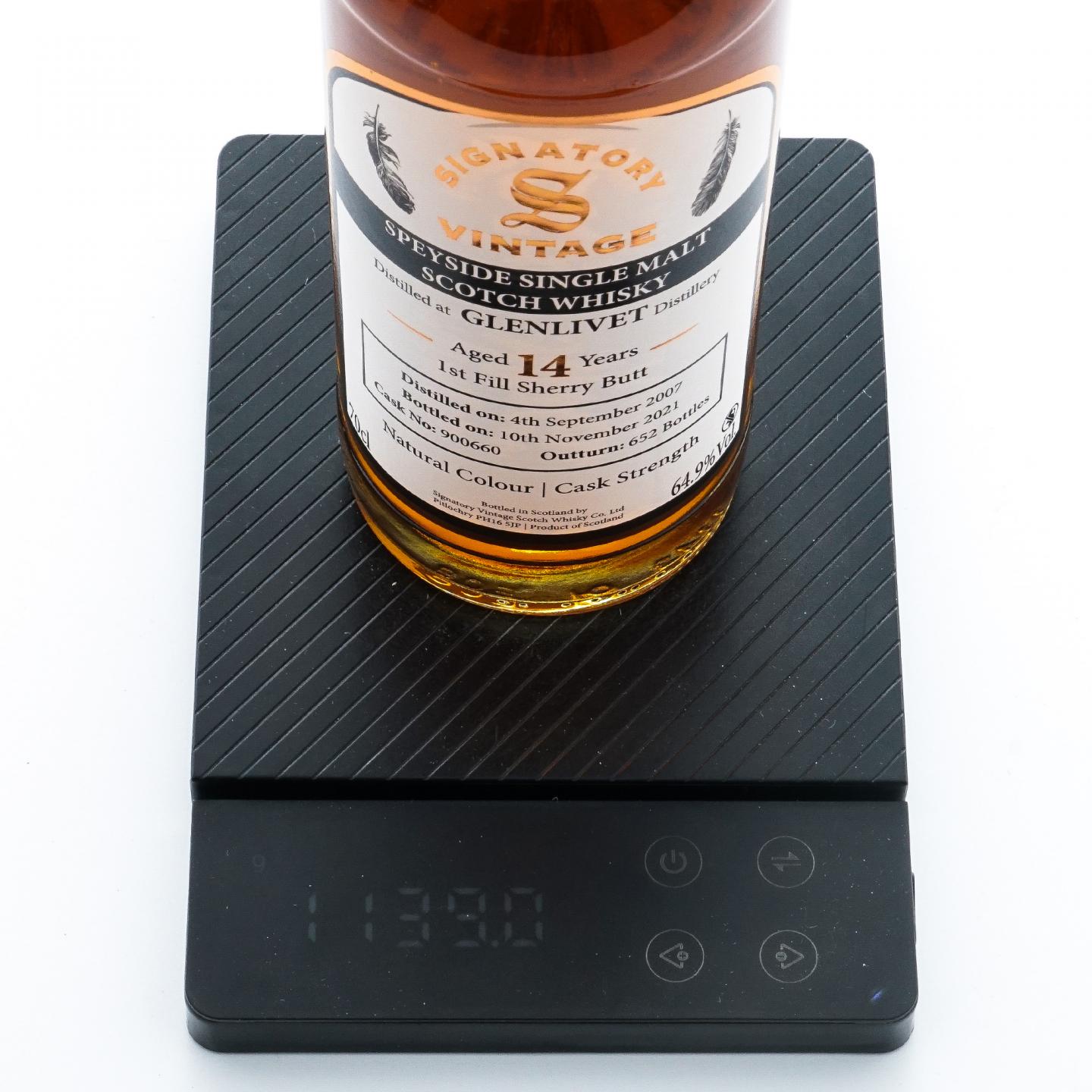 Glenlivet 格兰威特 14年 2007-2021 初填雪莉桶 SV 桶强