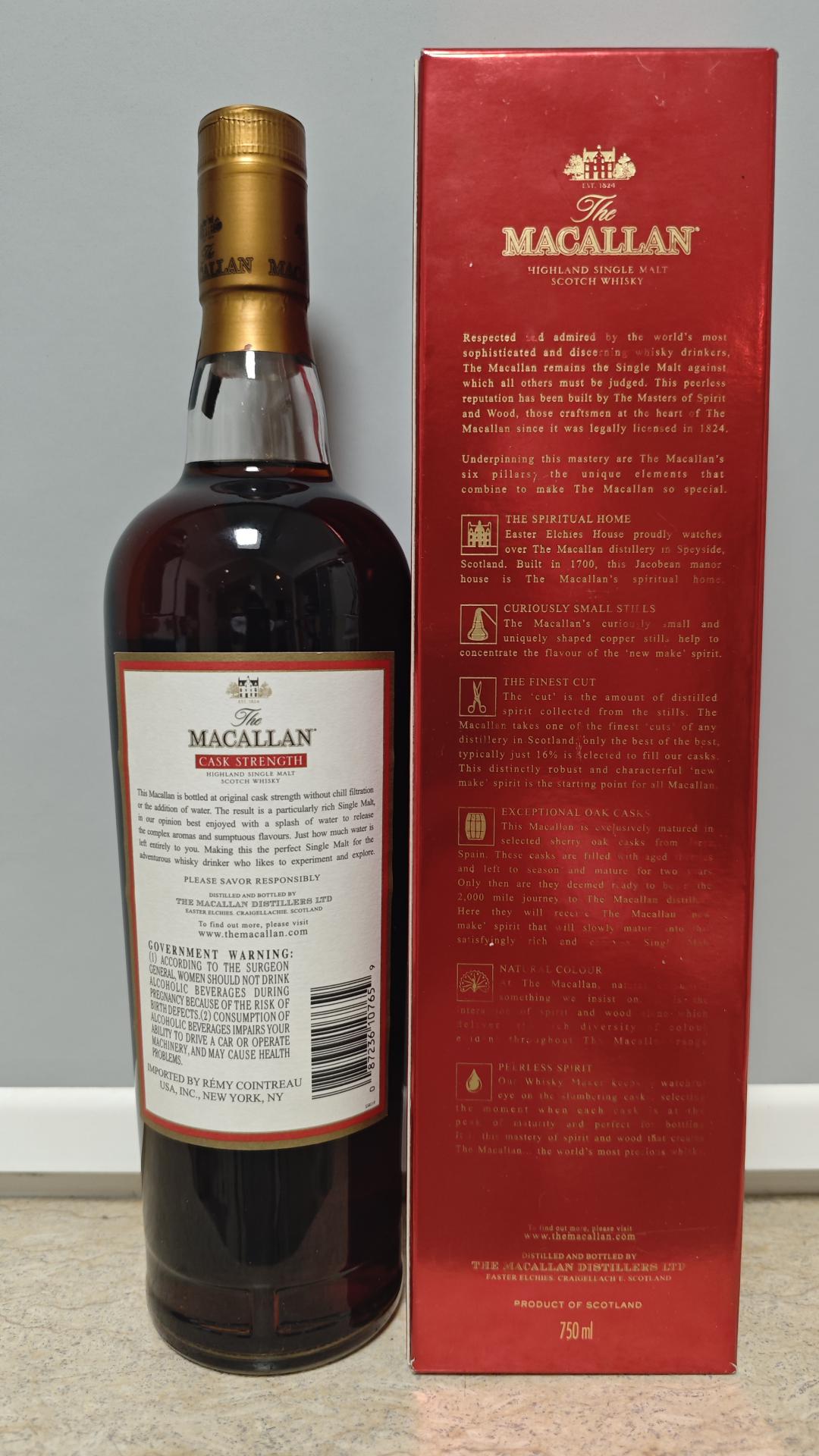 麦卡伦红标桶强Cask Strength(60.1度)