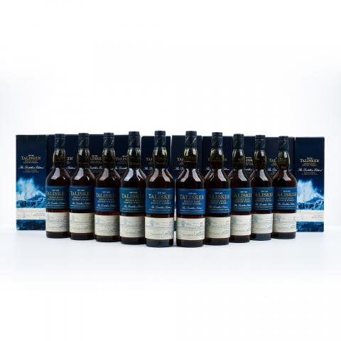 Talisker 泰斯卡 The Distillers Edition 2001~2011垂直年份 10瓶组