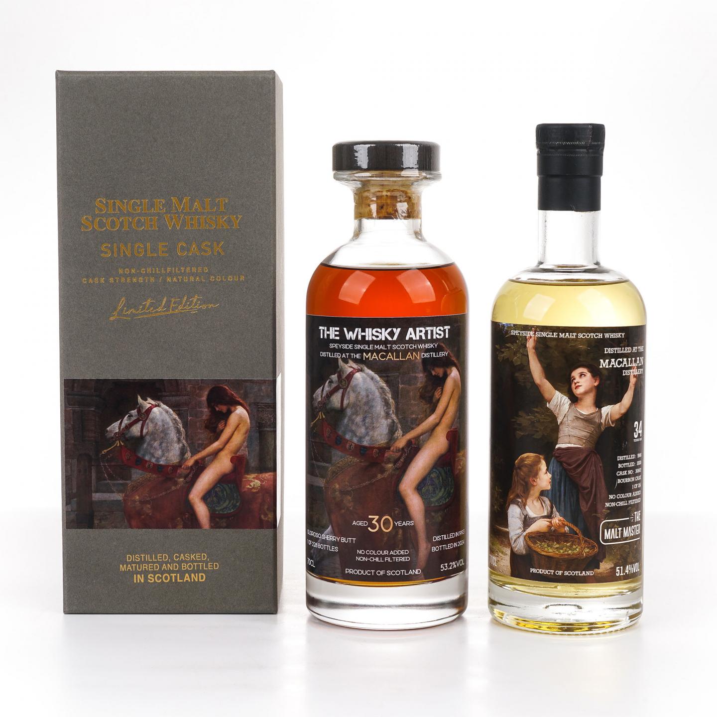 Macallan 麦卡伦 30/34年 1993/1986 2瓶组