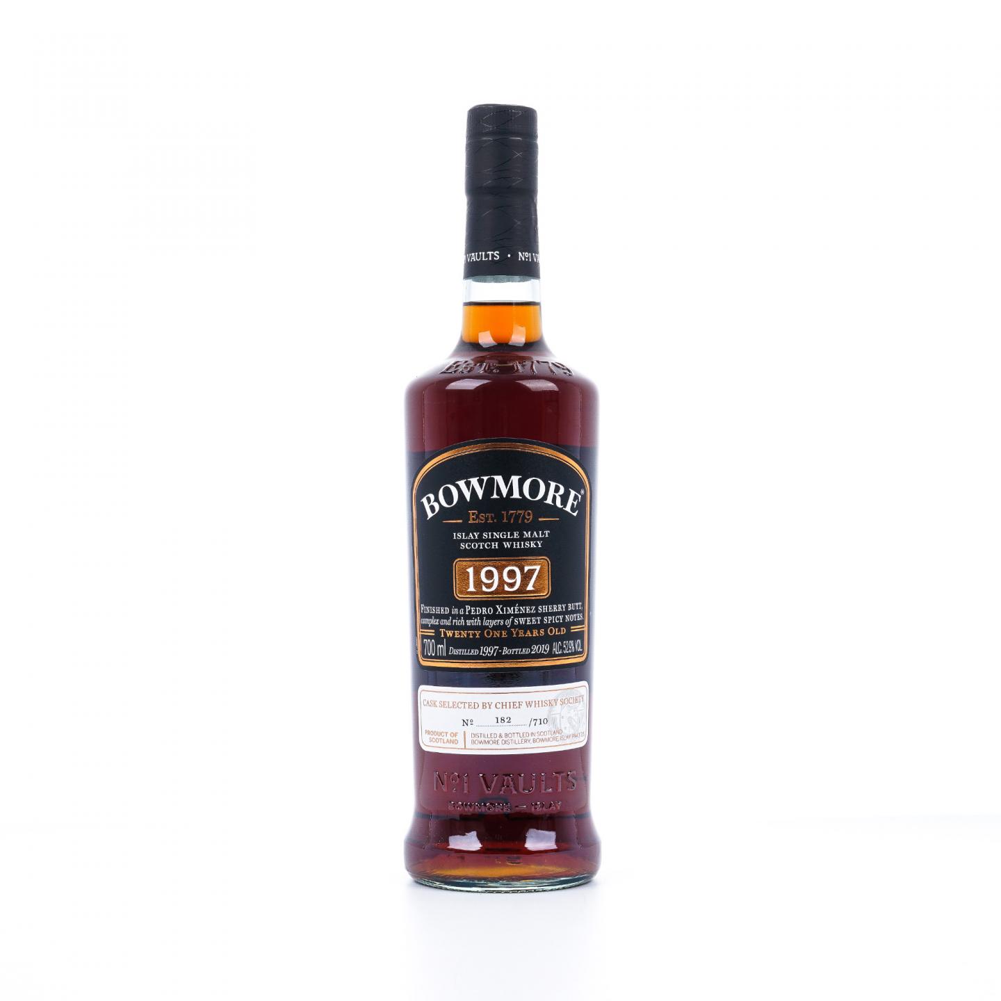 Bowmore 波摩 21年 1997-2019 CWS单桶 雪莉桶后熟 行货