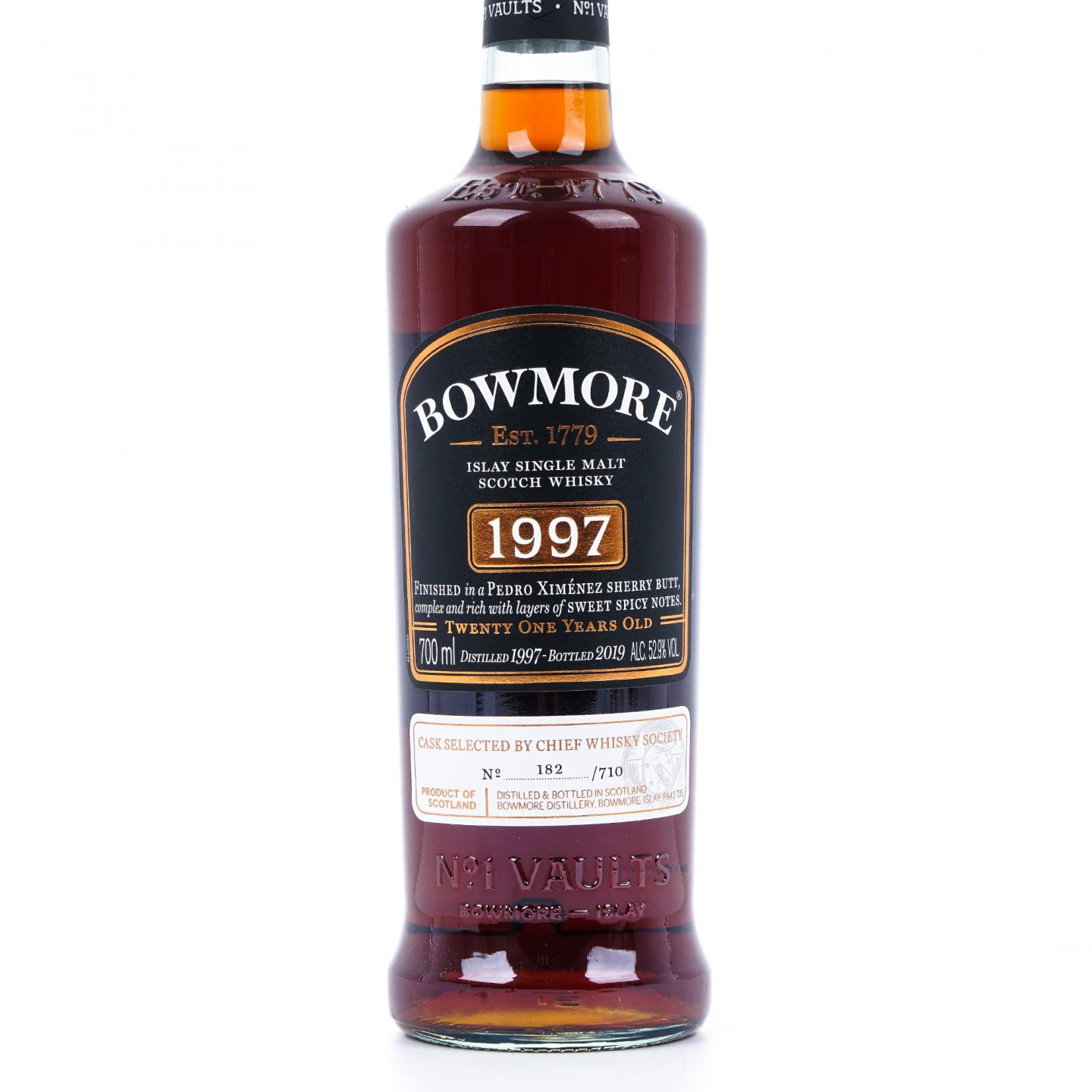 Bowmore 波摩 21年 1997-2019 CWS单桶 雪莉桶后熟 行货