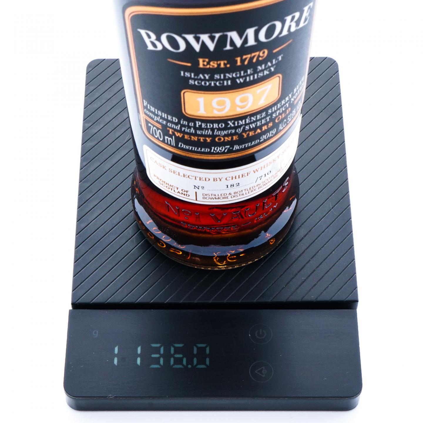 Bowmore 波摩 21年 1997-2019 CWS单桶 雪莉桶后熟 行货