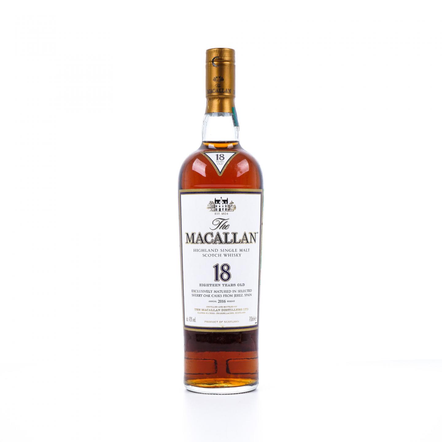 Macallan 麦卡伦 18年 2016 雪莉桶