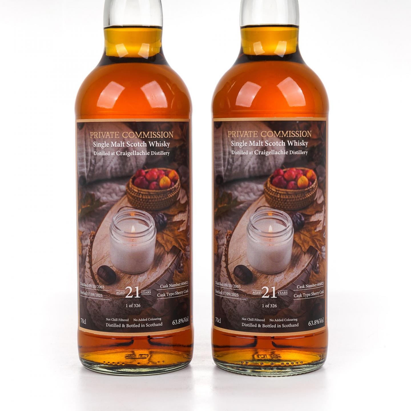Craigellachie 克莱拉奇 21年 2003-2025 Private Commission 2瓶组