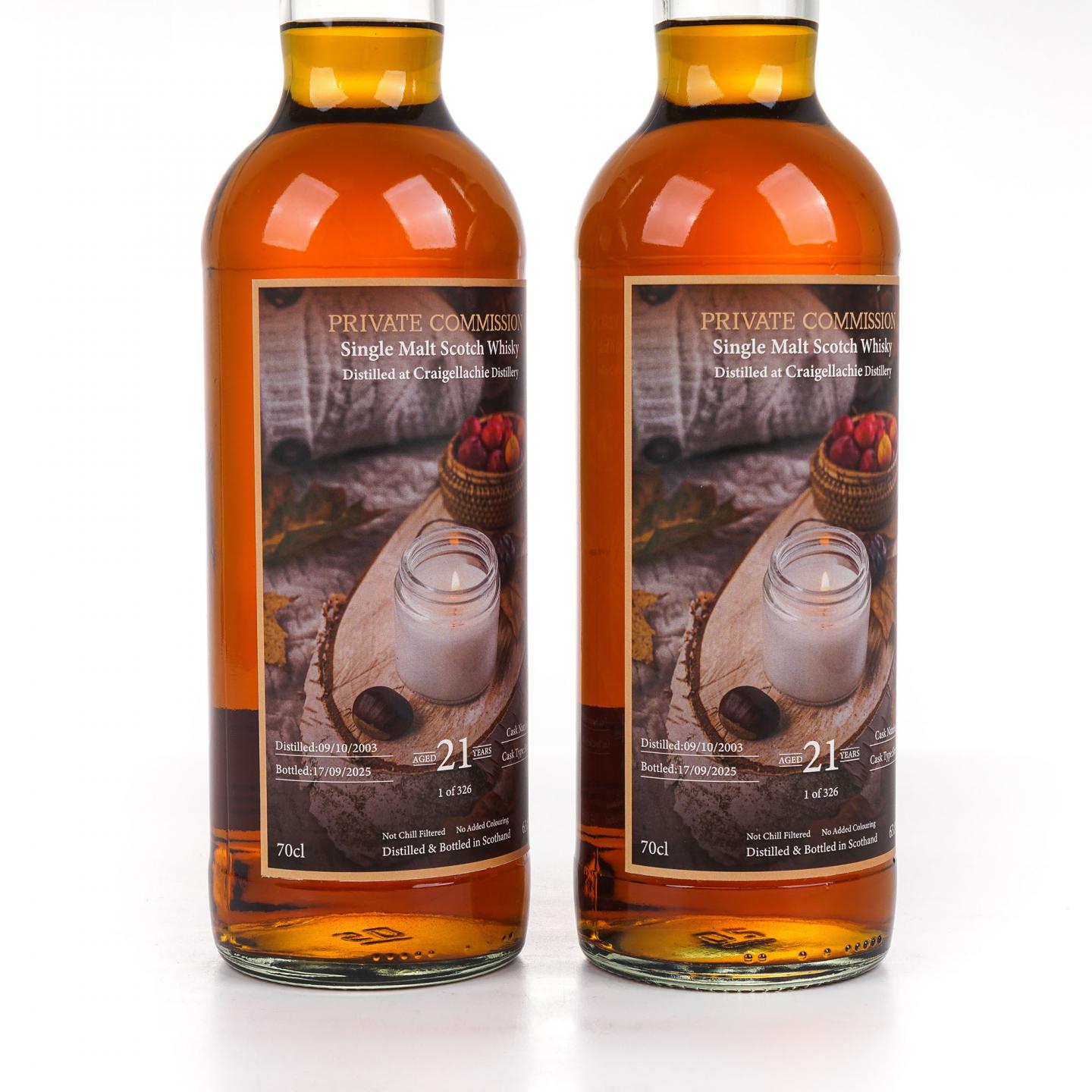 Craigellachie 克莱拉奇 21年 2003-2025 Private Commission 2瓶组
