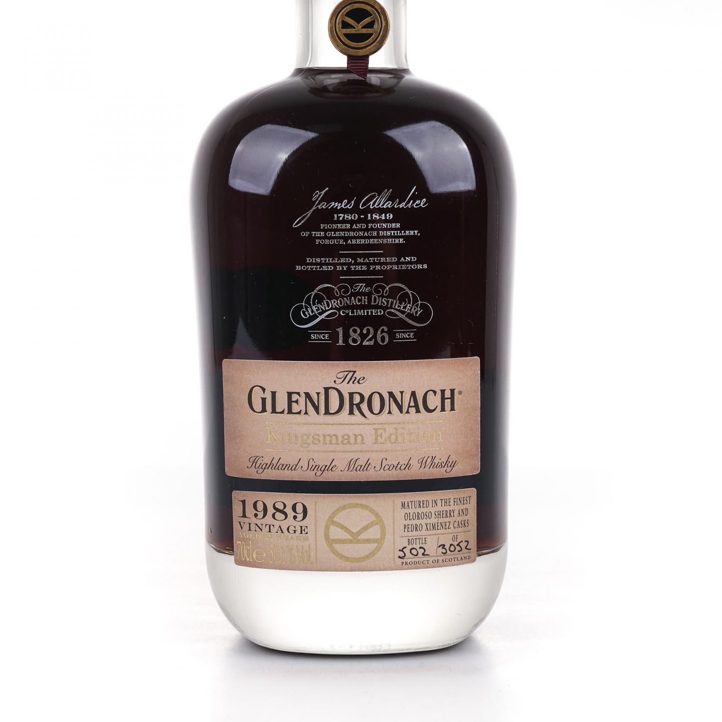 Glendronach 格兰多纳 29年 1989-2019 王牌特工限量版