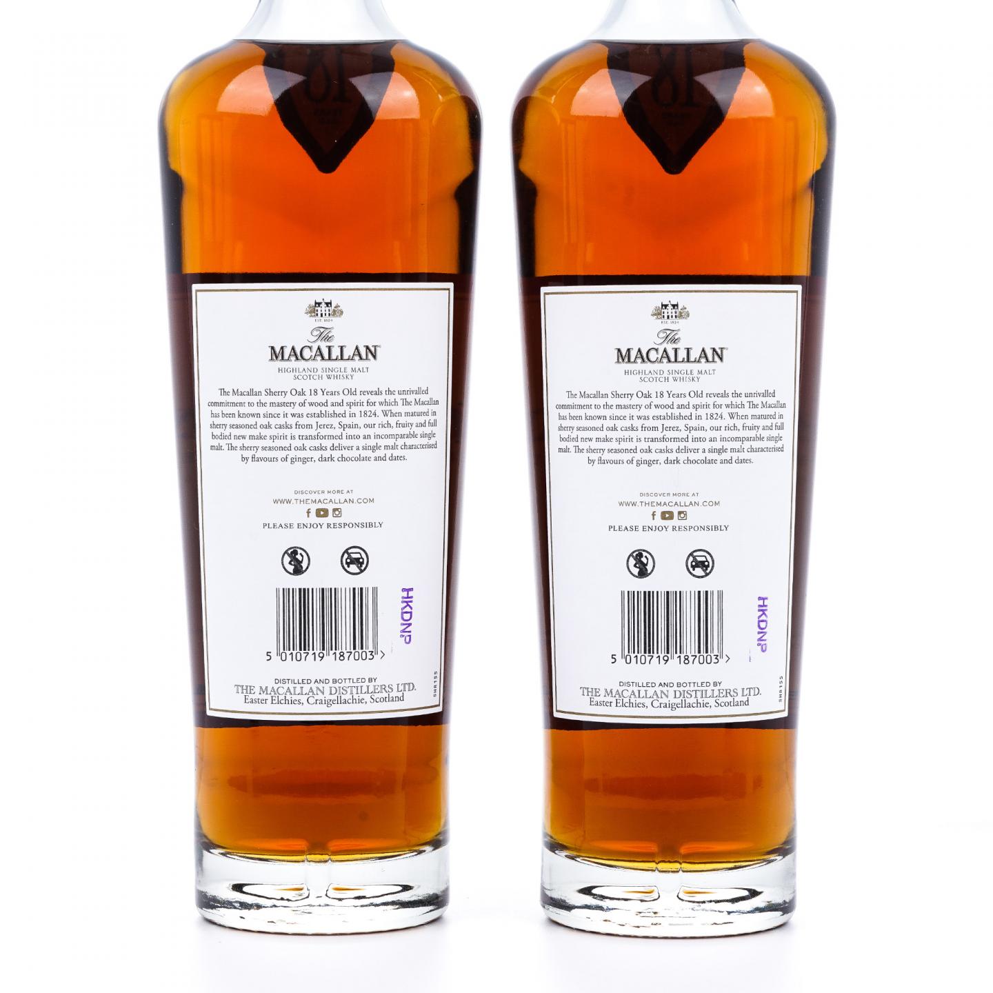 【附X光图】Macallan 麦卡伦 18年 2023/2024 雪莉桶 4瓶组