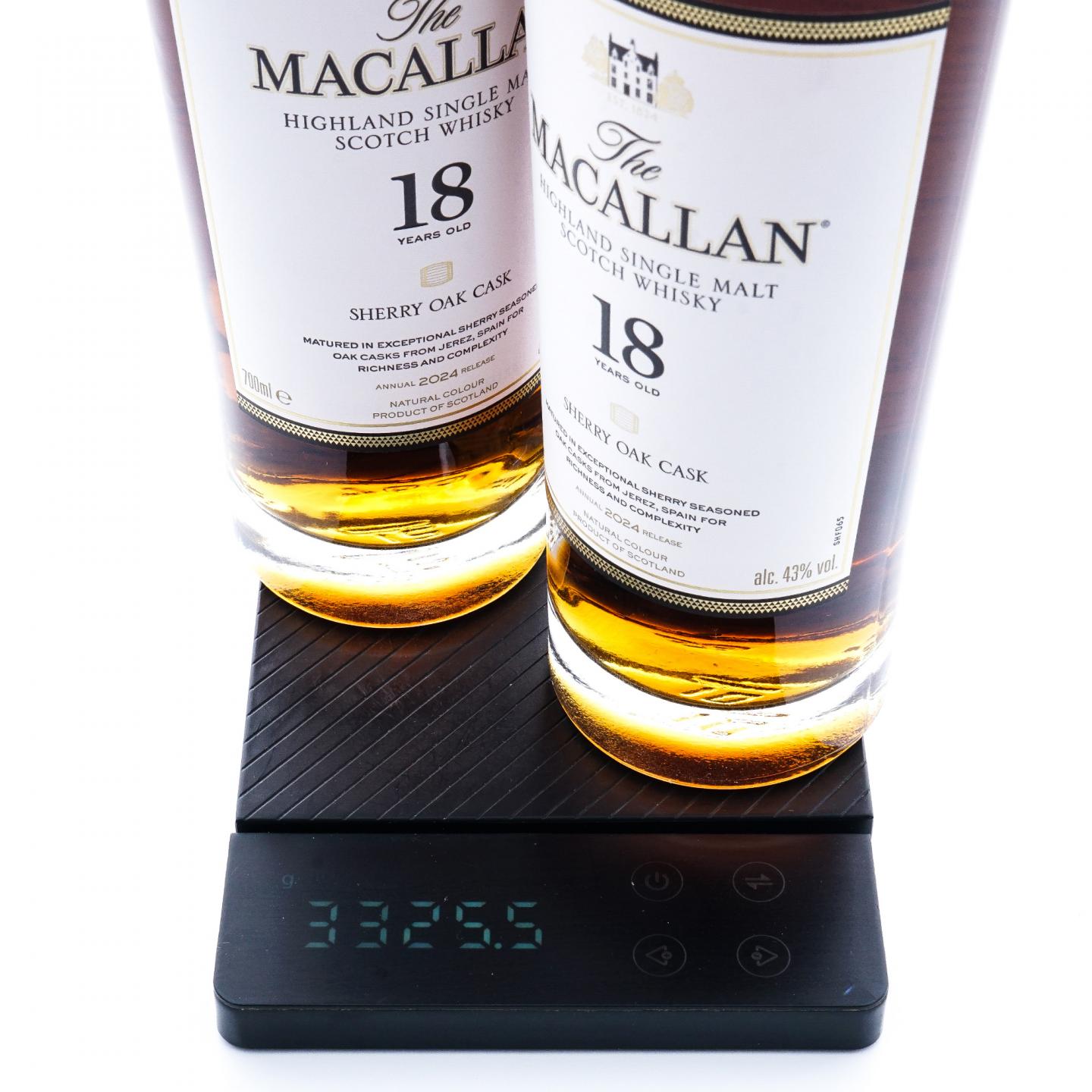 【附X光图】Macallan 麦卡伦 18年 2023/2024 雪莉桶 4瓶组
