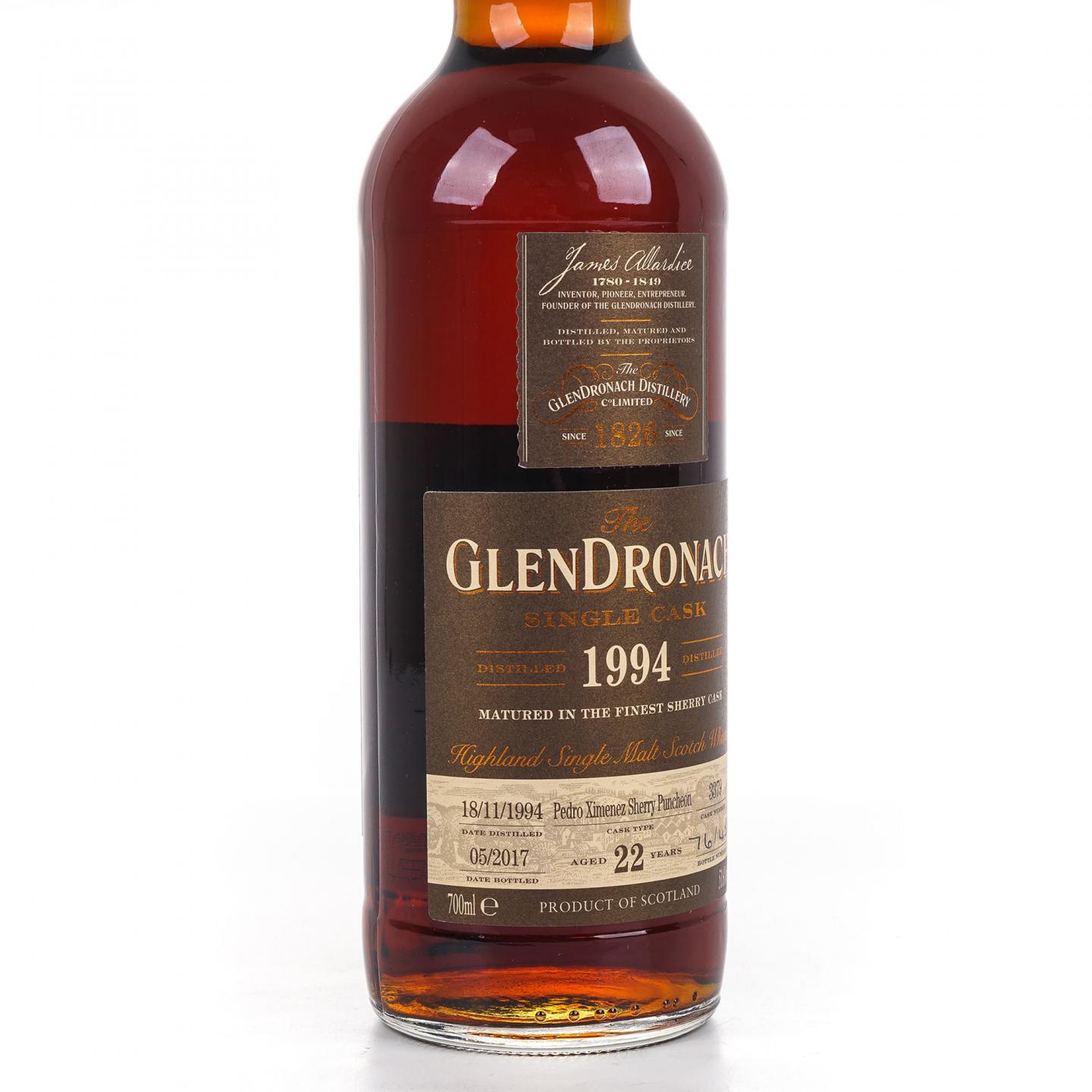 Glendronach 格兰多纳 22年 1994-2017 PX雪莉单桶#3379