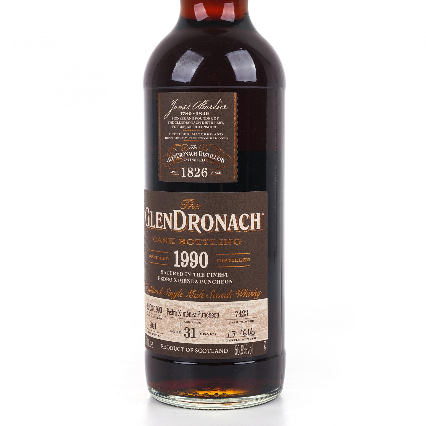 Glendronach 格兰多纳 31年 1990-2021 雪莉桶#7423