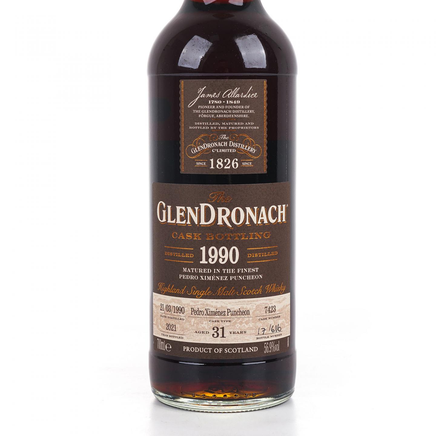 Glendronach 格兰多纳 31年 1990-2021 雪莉桶#7423