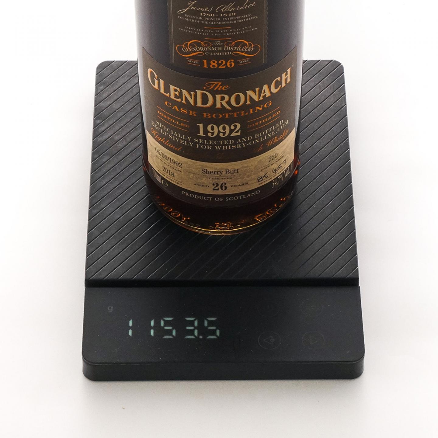 Glendronach 格兰多纳 26年 1992-2018 雪莉桶#220