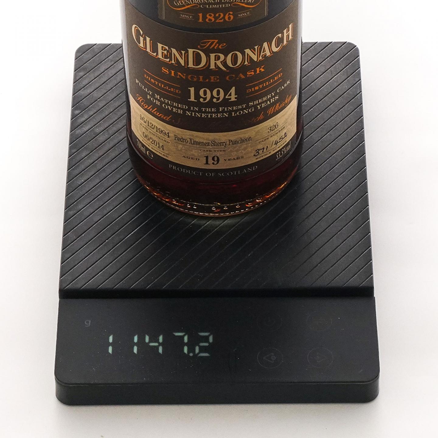 Glendronach 格兰多纳 19年 1994-2014 雪莉单桶#326
