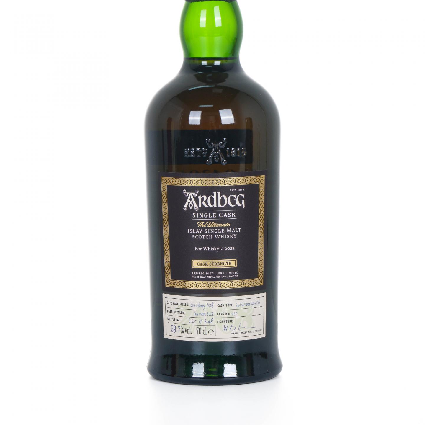 Ardbeg 阿贝 2008 Whisky L! 2022 雪莉单桶#430 行货