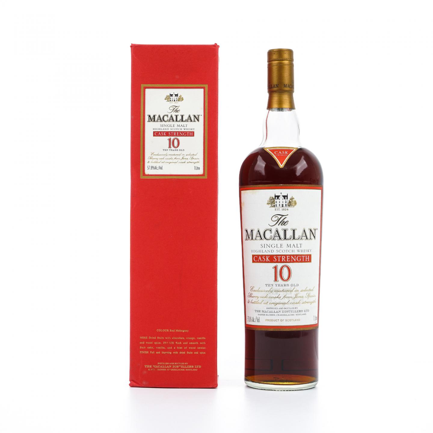 Macallan 麦卡伦 10年 桶强 1升装 57.8%vol.