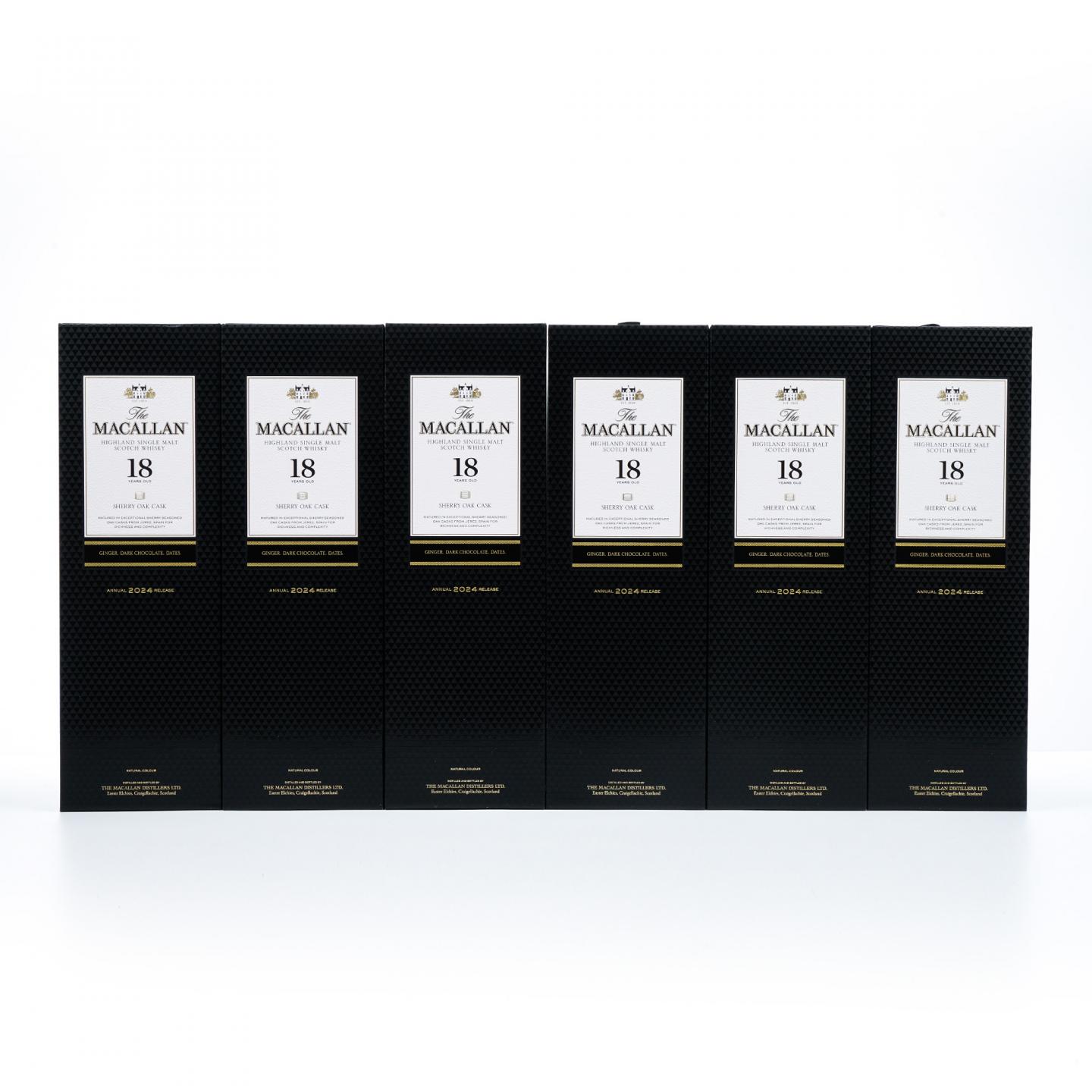 【附X光图】Macallan 麦卡伦 18年 2024 雪莉桶 6瓶组