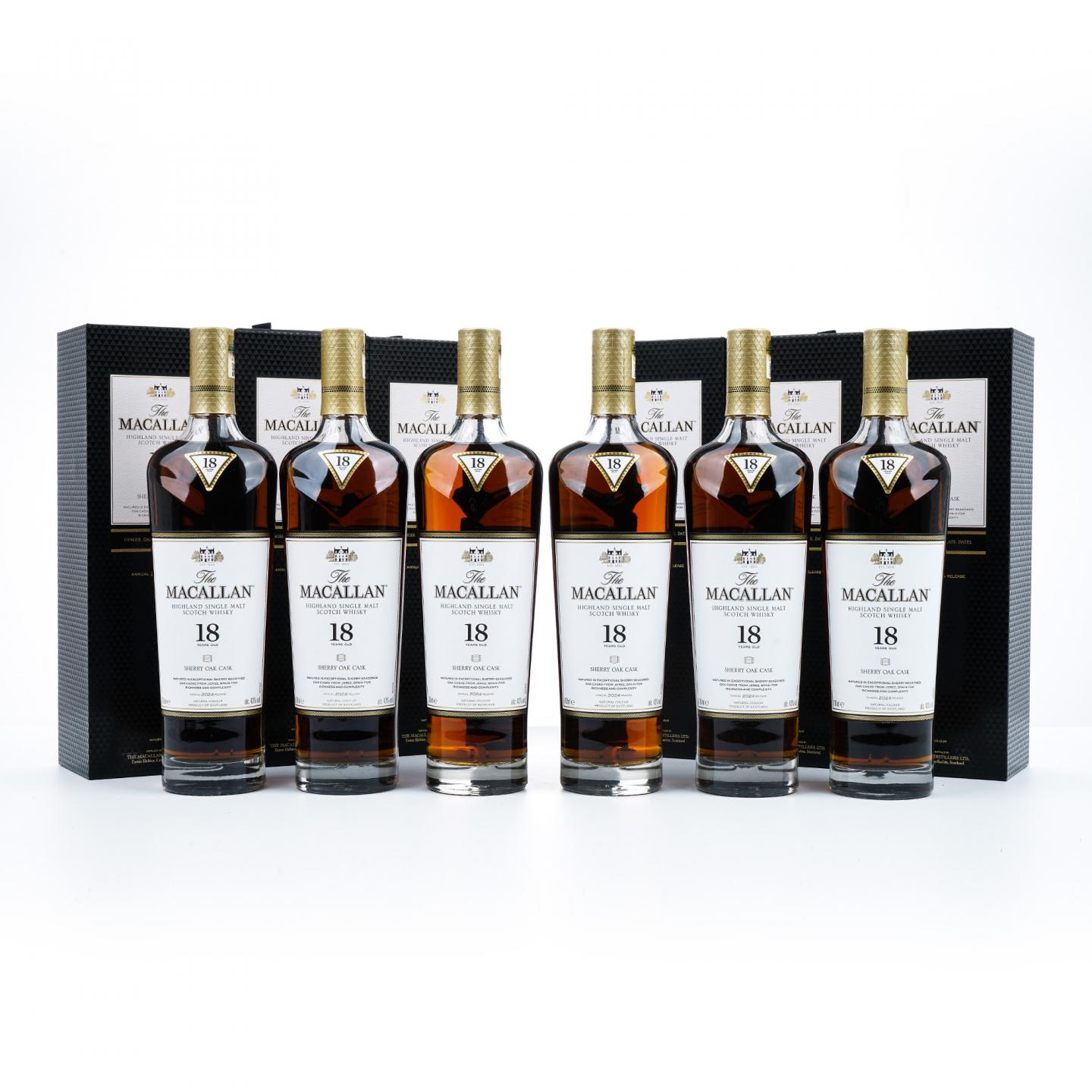 【附X光图】Macallan 麦卡伦 18年 2024 雪莉桶 700ml*6