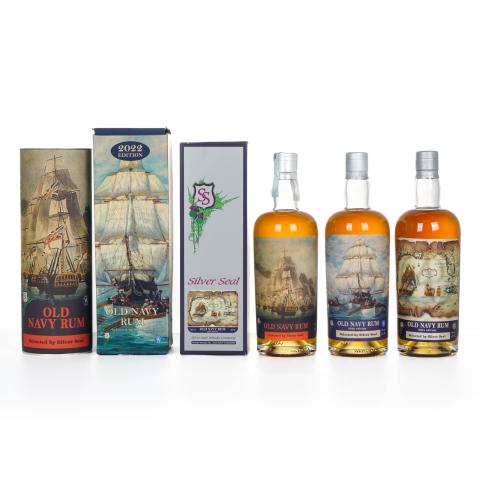 Old Navy Rum 2018/2022/2024 Silver Seal 老海军朗姆酒 3支组