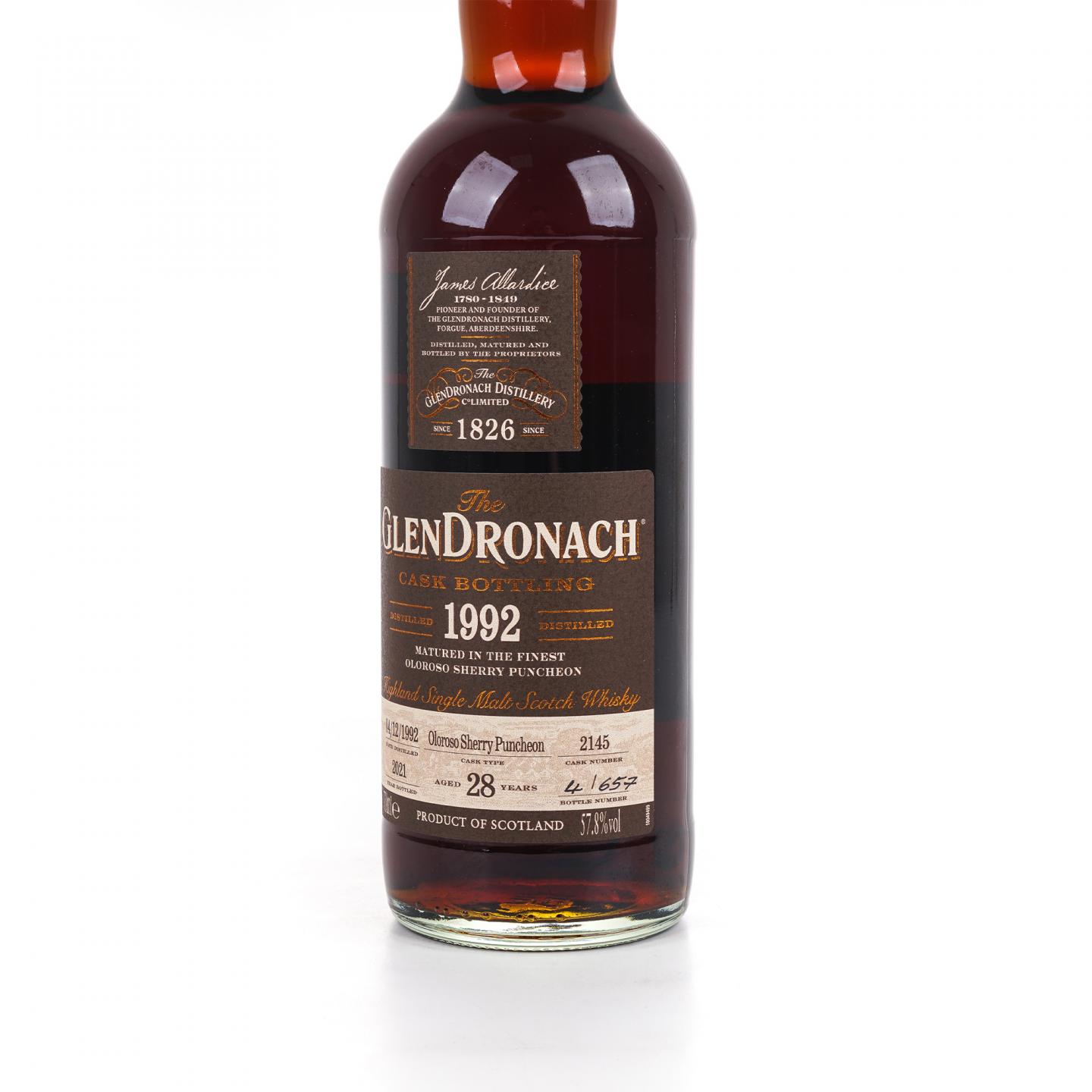 Glendronach 格兰多纳 28年 1992-2021 雪莉桶#2145