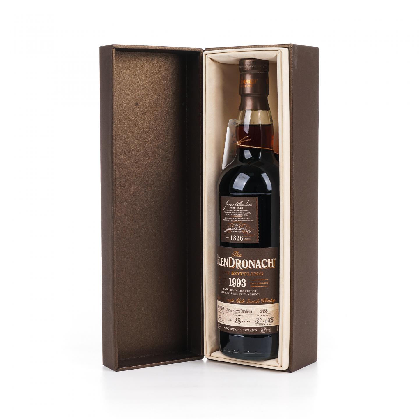 Glendronach 格兰多纳 28年 1993-2021 雪莉桶#2458