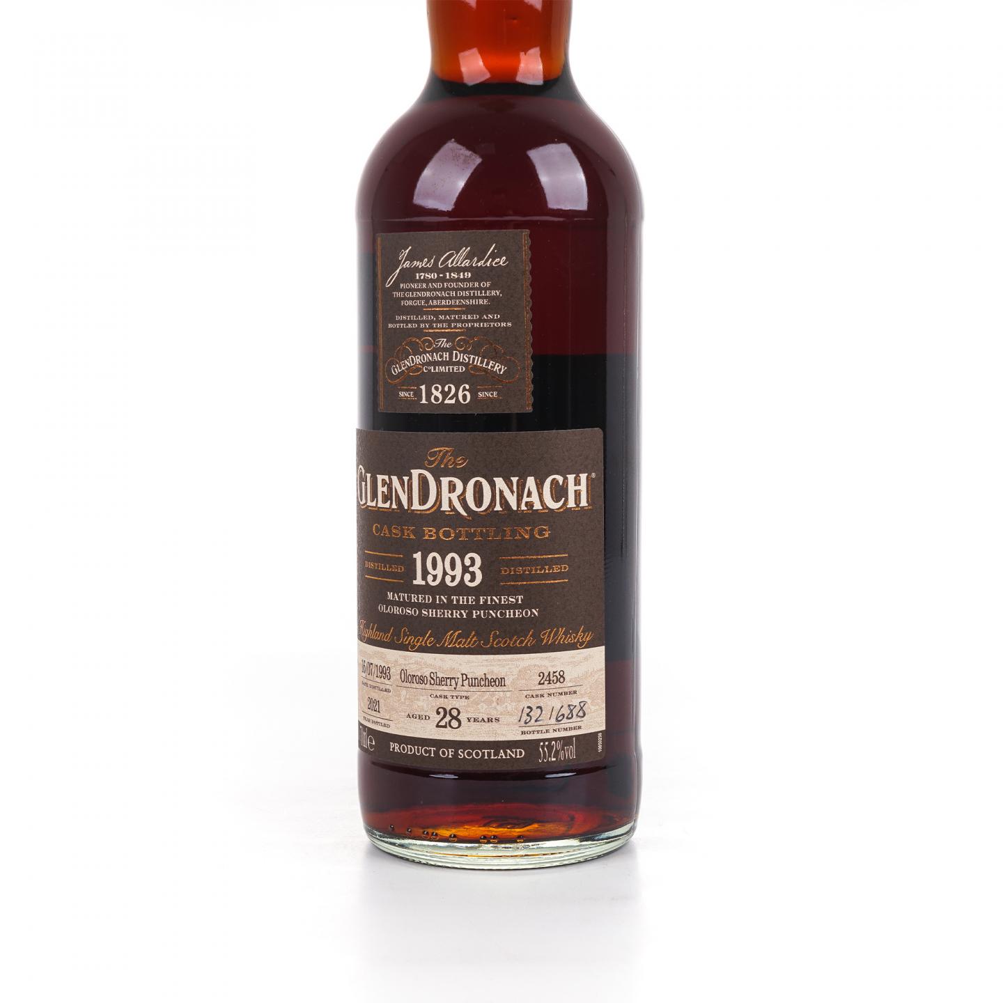 Glendronach 格兰多纳 28年 1993-2021 雪莉桶#2458