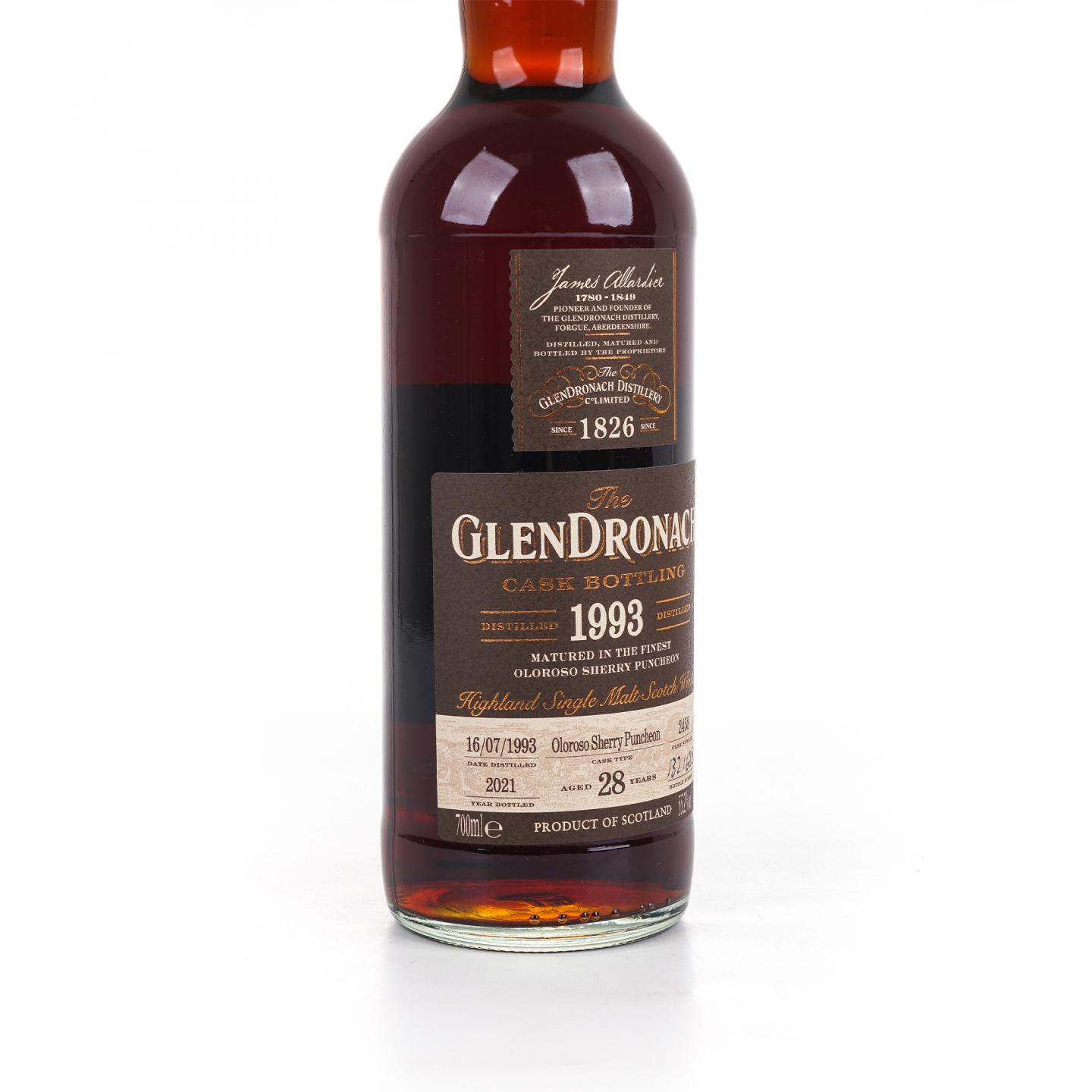Glendronach 格兰多纳 28年 1993-2021 雪莉桶#2458